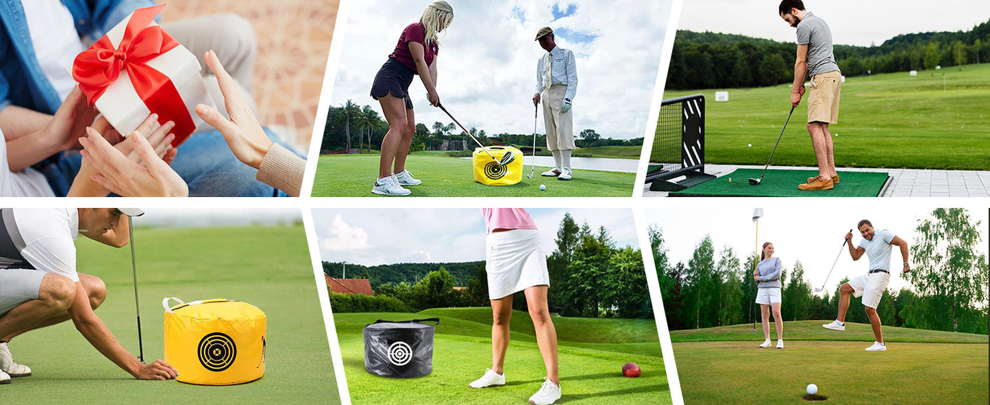 Golf Impact Bags Power Smash Hitting Bag with Arm Band Upgrade Swing Trainer Training Aids Waterproof Durable Gifts for Men Women Golf Impact Bags
