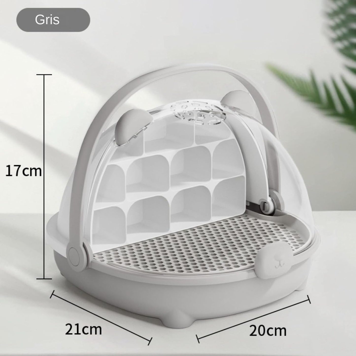 Boîte de reproduction pour vers de soie - Boîte de reproduction facile à observer - Habitat transparent respirant - Récipient à capsules spatiales d'élevage de vers à soie