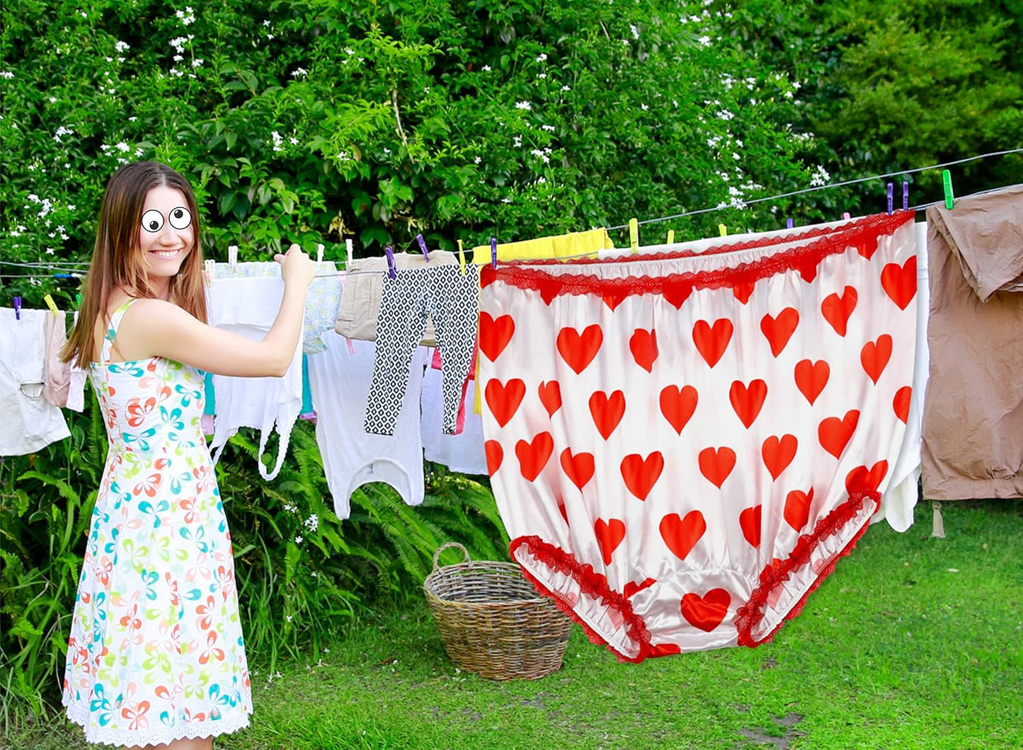 Larkmo Grand Mama Undies Funny Joke Gift Underwear For Women Men Big Momma Undies Great Oversized Funny Gift Novelty Underwea