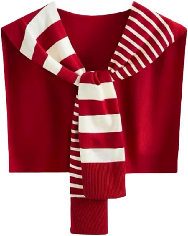 Sweater Shawl Wraps for Women Sweater Knitted Knotted Shawls Travel Casual Scarf Cape Shoulder Tops Fashion Wrap