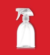 Bar5F Plastic Spray Bottle, 12 oz | Leak Proof, Empty, Trigger Handle, Adjustable Fine to Stream, Refillable, Hair Salons & Spas, Household Cleaners, Cooking | Smoke Grey (1)