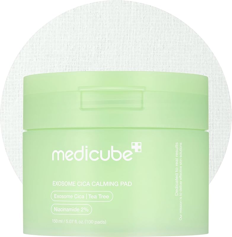 Medicube Red Succinic Acid Panthenol Facial Peeling Pads - Exfoliating Toner Pads for Breakout-Prone Skin with Niacinamide, AHA, BHA, and Soothing Panthenol - Non-Comedogenic