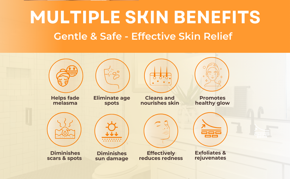 Turmeric Body Wash – Skin Brightening Liquid Soap for Discoloration – Natural Anti Aging Exfoliating Turmeric Body Wash for Spots, Acne, Sun Damage – Bath Soap Skincare
