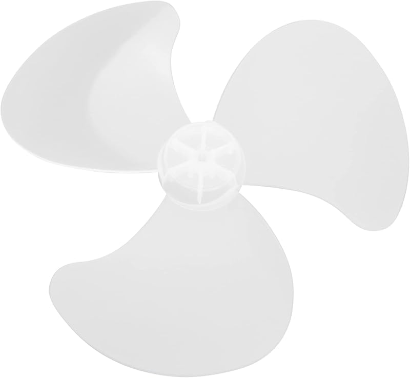 Plastic Fan Blade Replacement for Standing Pedestal Fan Table Fanner General Accessories with Nut Cover Type B 14 Inch