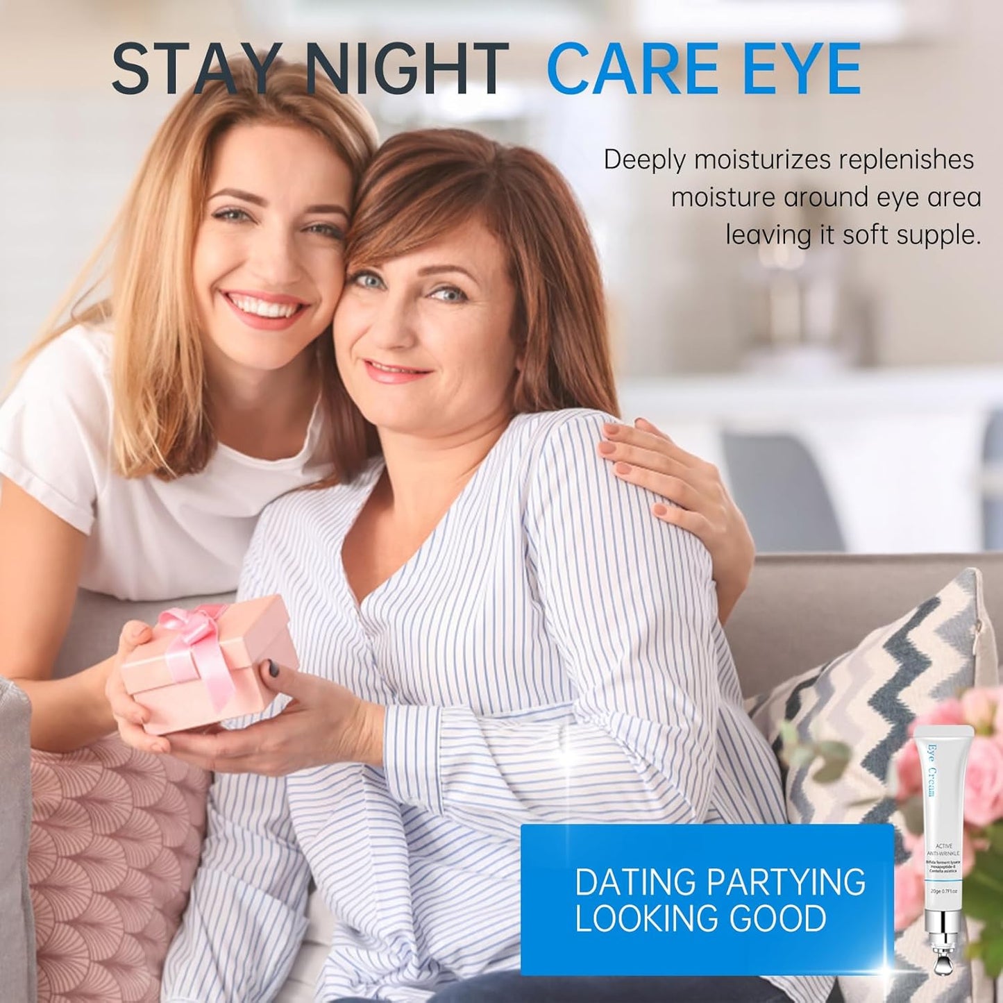 Under Eye Cream for Puffiness| Dark Circles| Wrinkle| Bags Under Eyes, Eye Repair Cream Anti Aging Moisturizer, Eye Care Cream Suit Women Men Eye Firm Smooth 0.7 oz