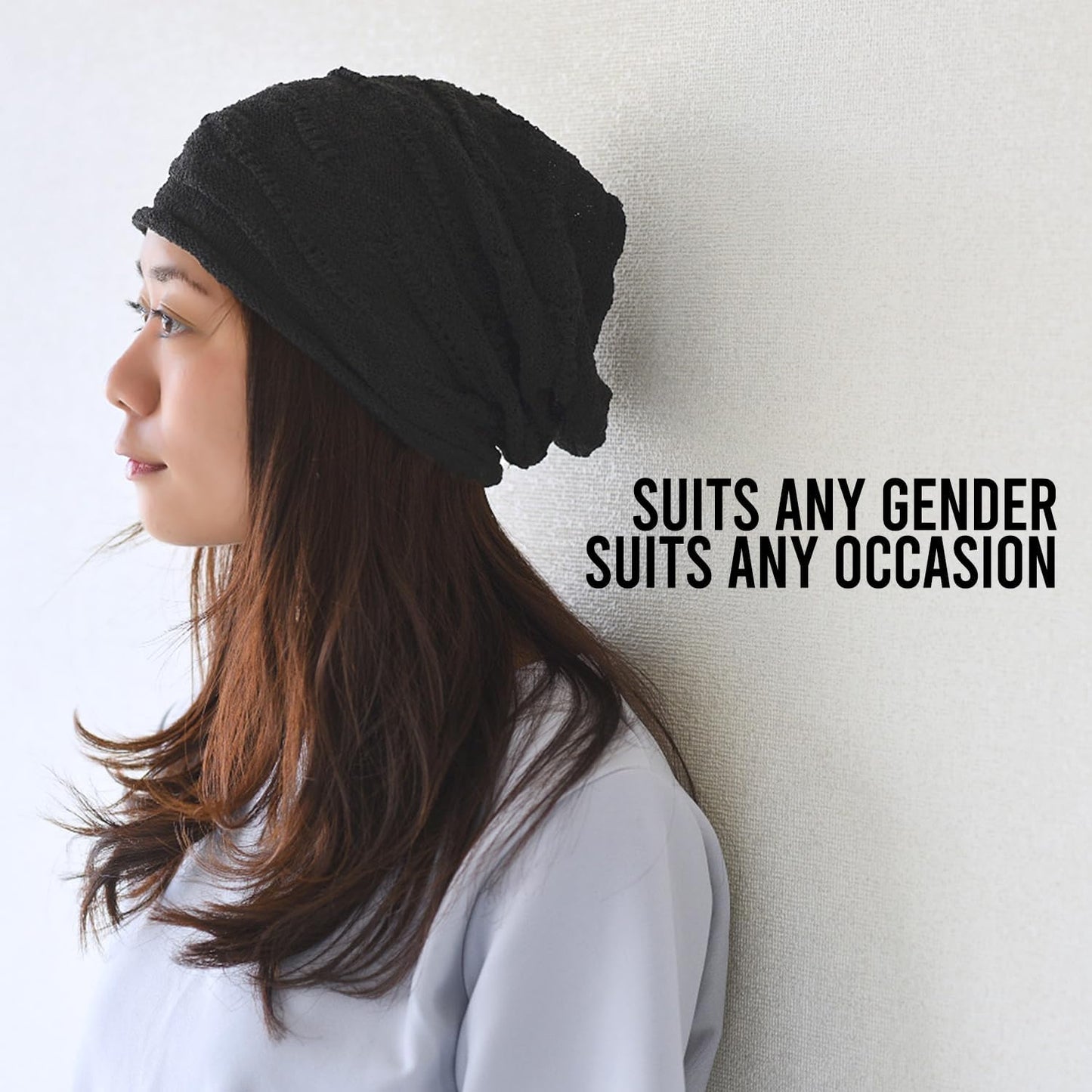 CHARM Mens Slouchy Summer Beanie - Womens Light-Weight Slouch Hat Cotton Cap