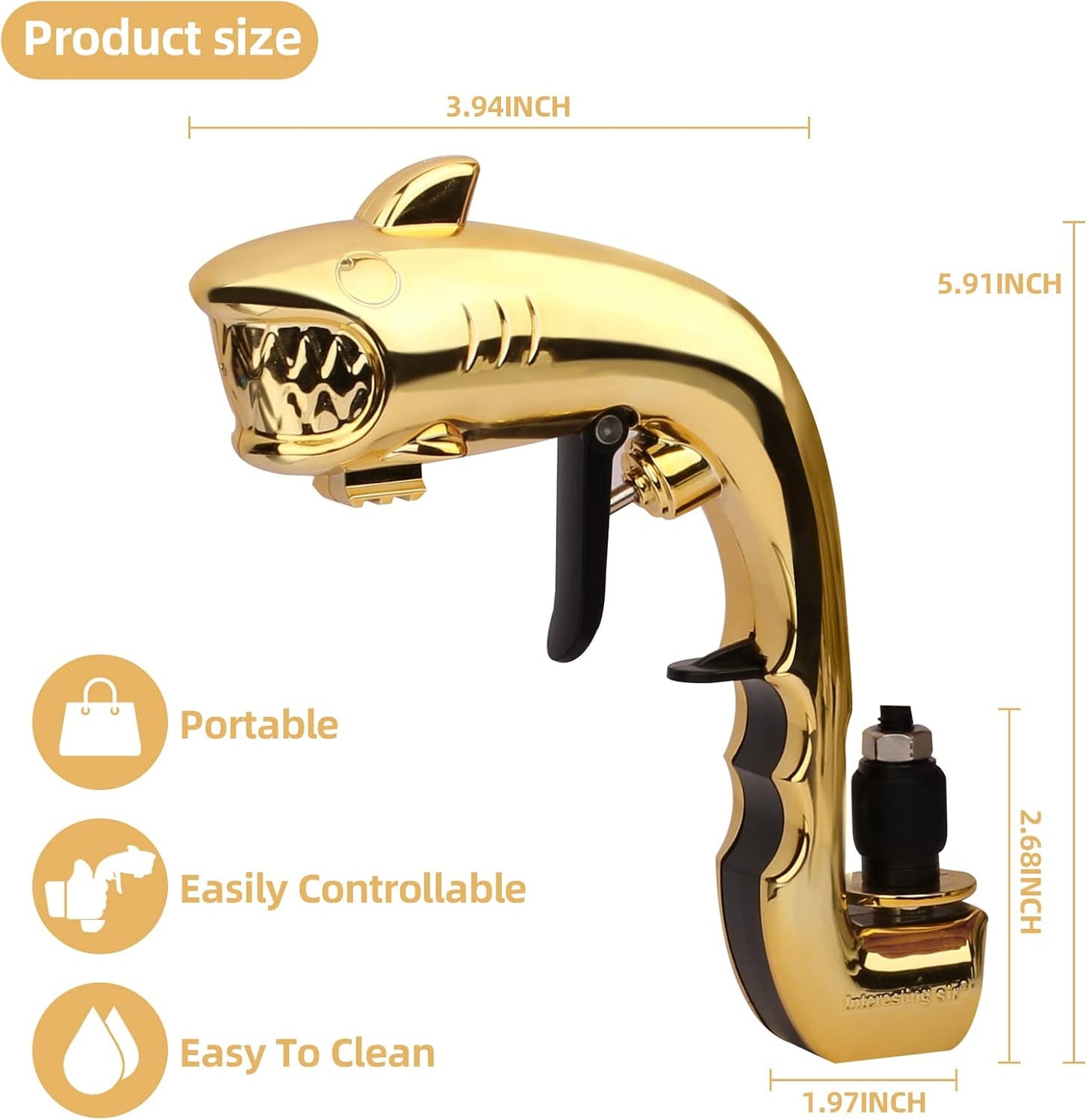 Champagne or Beer shooter, Beer Gun Shooter,Bubbly Blaster For Party/Birthday/Christmas/Hallowmas,Champagne Gun Shooter for Bubbly Water
