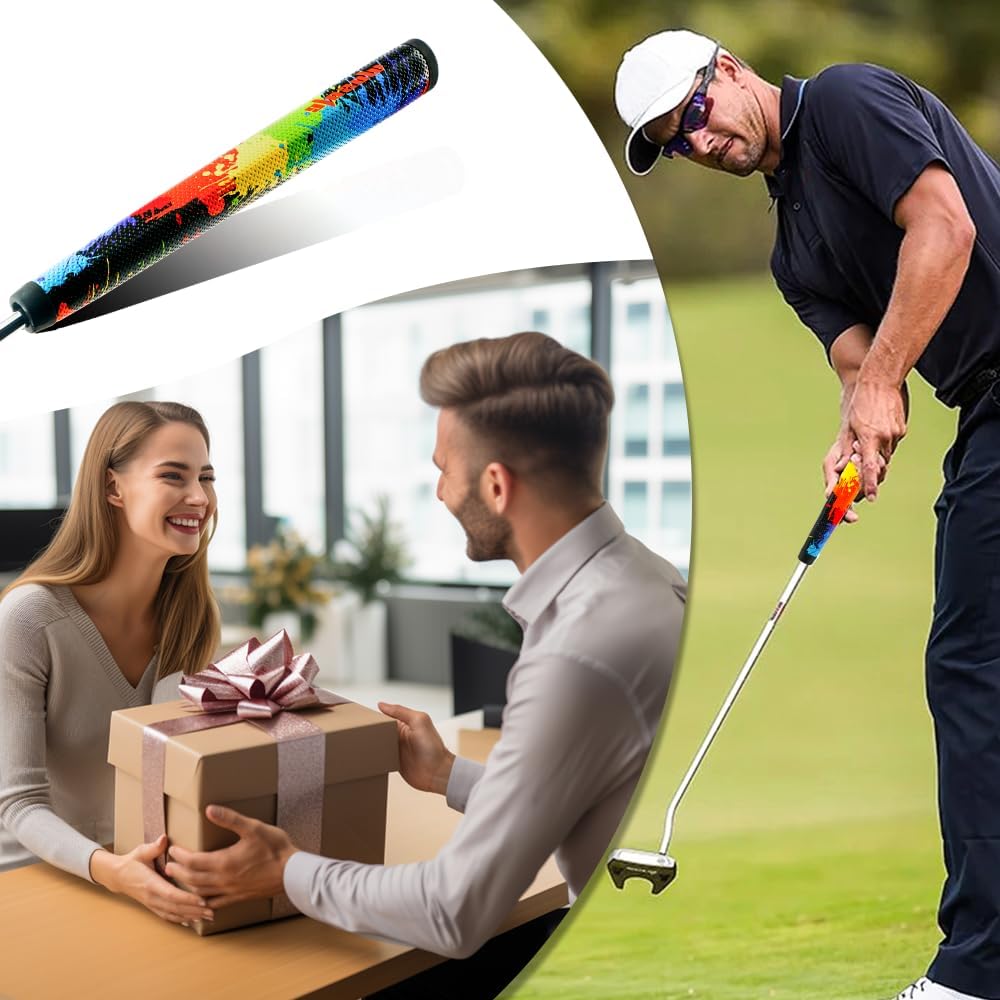 wosofe GOLF Putter Grip Two types of grips with different materials and weights Comfortable Advanced Texture Control and High-feedback Golf Putter Grip Stroke Enhancement Soft &Tacky Superior Traction