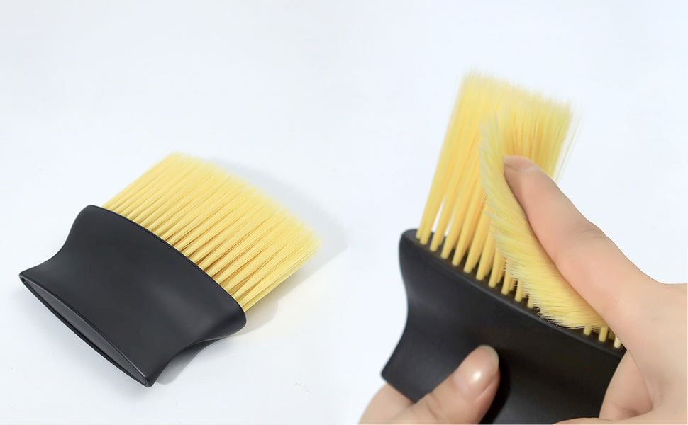 Auto Interior Dust Brush, Car Cleaning Brushes Duster, Soft Bristles Detailing Brush Dusting Tool for Automotive Dashboard Interior, Exterior, Skylight, Leather Yellow
