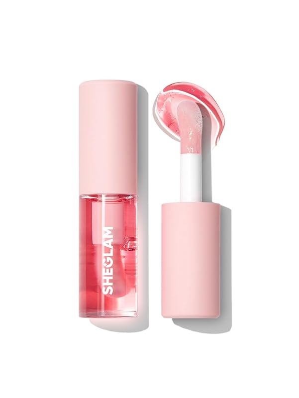 SHEGLAM Jelly Wow Hydrating Non-Sticky Lip Oil Moisturizing Plumping Lip Gloss - Green Apple Envy