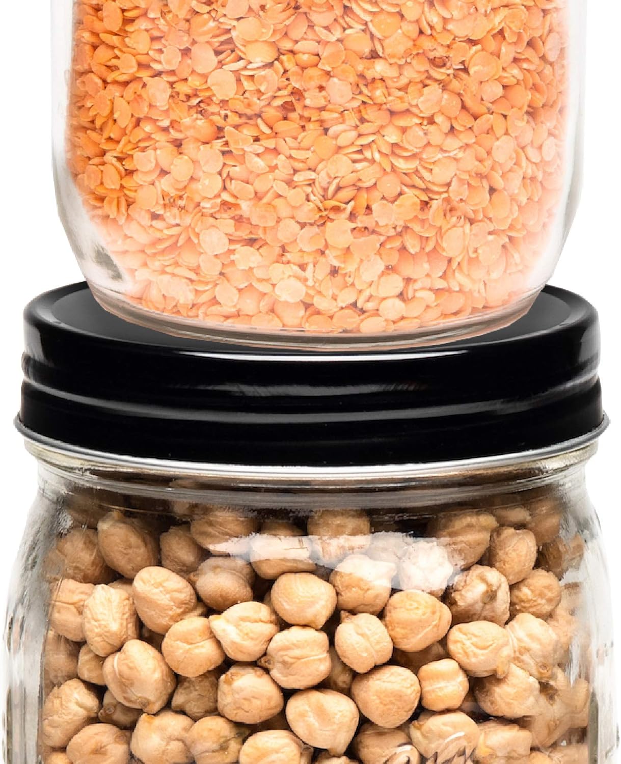 AllSpice Rust-Proof Narrow Mouth Aluminum Metal Mason Jar Lids Leak-Proof 12-Pack (Red Narrow)