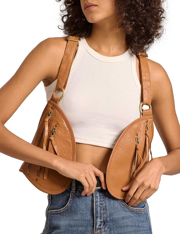 Harness for Women Genuine Leather with Pocket Steampunk Vest