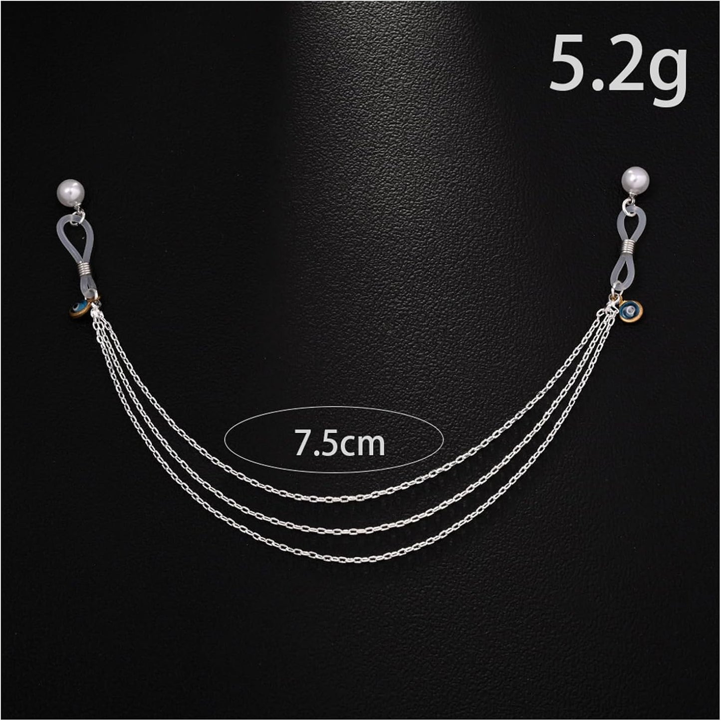 Sexy Green Crystal Pendant Non Piercing Nipple Chain Jewelry for Women Layered Drop Chest Chain Jewelry Festival Rave Nipple Accessories Jewelry