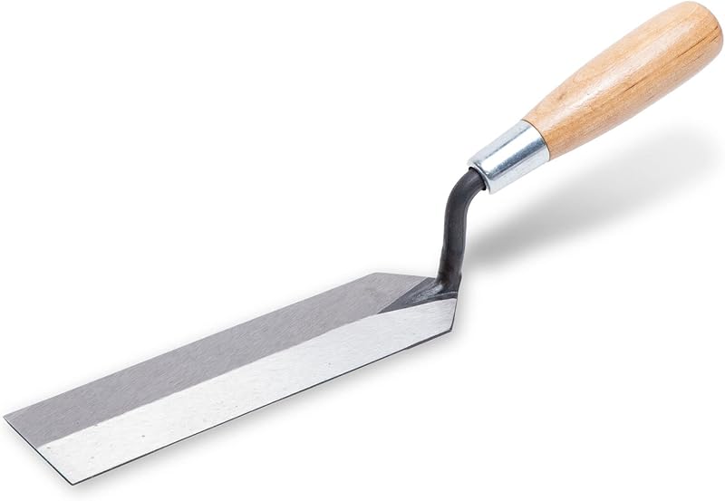 MARSHALLTOWN Margin Trowel, 5 x 2 Inch, Spread Mortar and Tile Adhesive, Durable High Carbon Steel, Wood Handle, Tile Trowel, Made in the USA, 52