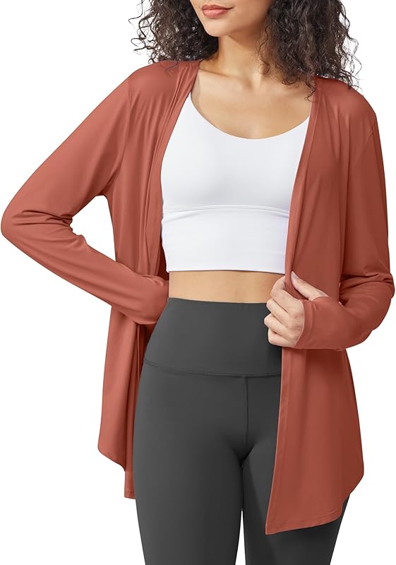 G4Free Lightweight Cardigans for Women UPF 50+ Long Sleeve Sun Shirts Open Front Summer Cover Ups UV Protection