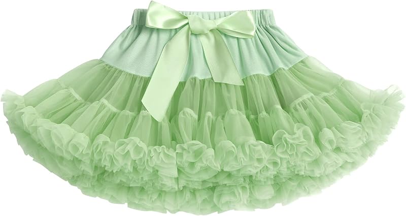 Petticoat Skirt for Girls Tutu Skirt Princess Fluffy Soft Tulle Ballet Birthday Party Pettiskirt Half Slips Dance Underskirt