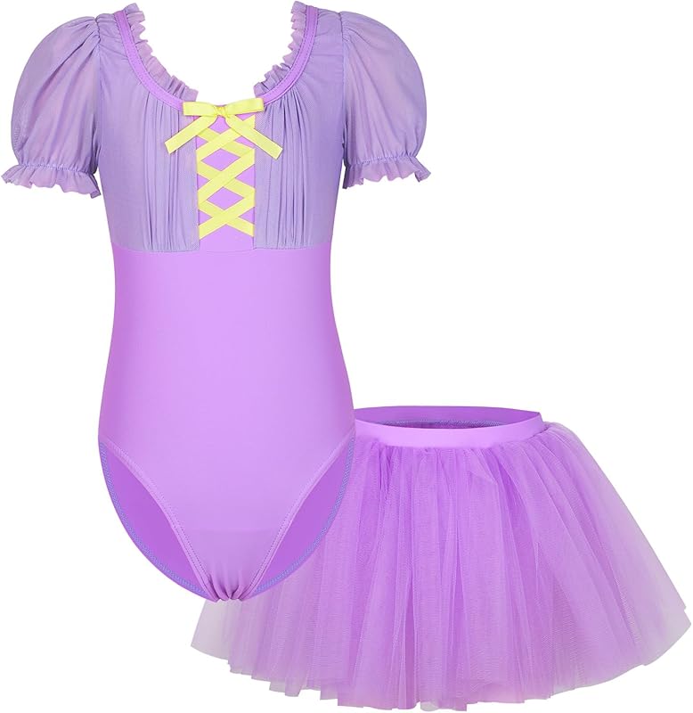 ZNYUNE Girls Kids Ballet Dress Princess Sparkly Ballet Leotards Tutu Girls Dancewear Costume