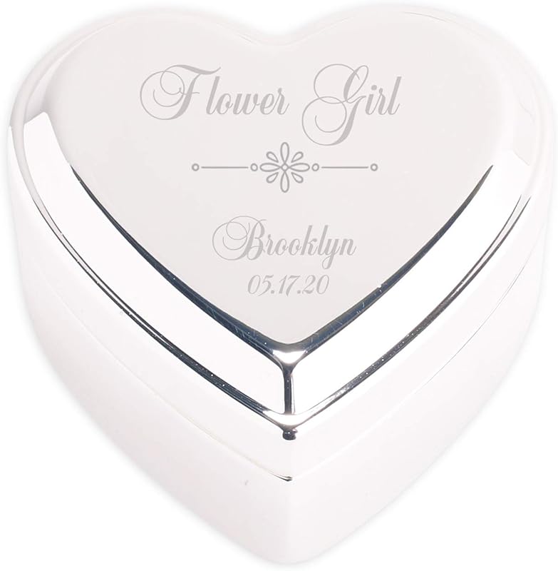 Cherished Moments Silver Toned Heart Shaped Jewelry Keepsake Box for Jewelry, Trinkets or Special Treasures