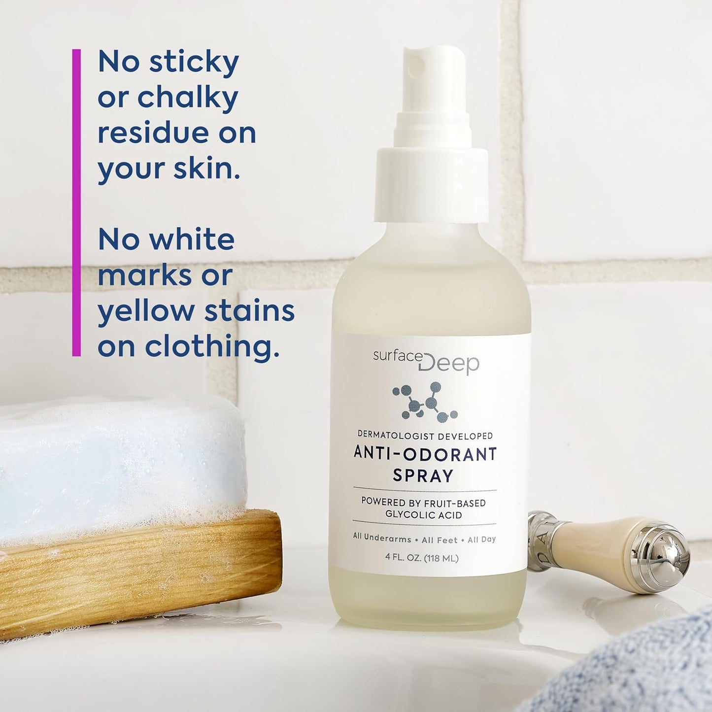 Natural Deodorant Spray for Men/Women - Anti-Odorant, Aluminum Free, Vegan, Cruelty Free - Dermatologist Developed