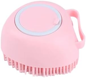 Luxury 2-in-1 Pet Spa Brush - Shampoo Dispensing Silicone Groomer for Dogs & Cats (Pink)