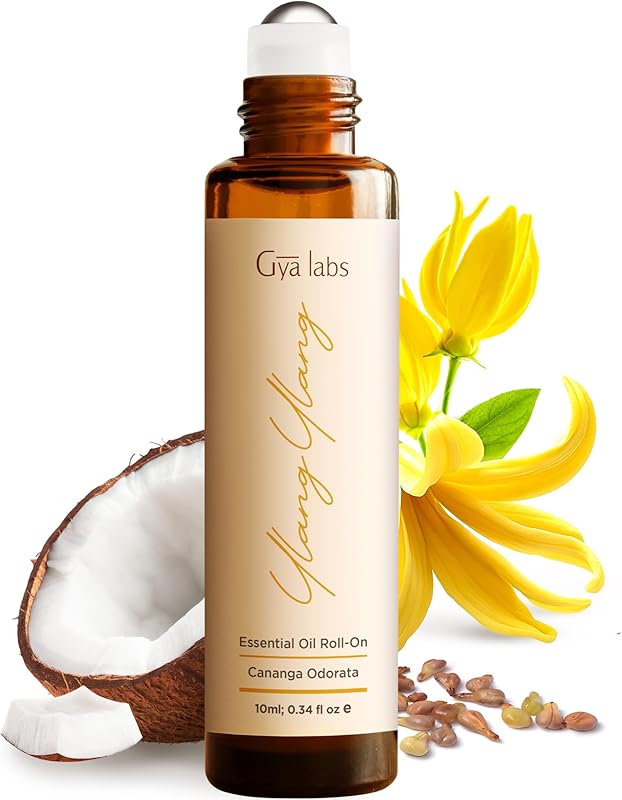 Gya Labs Peace Essential Oil Roll on - 100% Pure Natural Calming Oil for Fatigue, Blend with Patchouli, Frankincense, Aromatherapy Relaxation Gifts for Women and Men, Travel Size (0.34 Fl Oz)