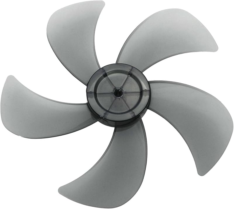 Plastic Fan Blade Replacement for Standing Pedestal Fan Table Fanner General Accessories with Nut Cover Type B 14 Inch