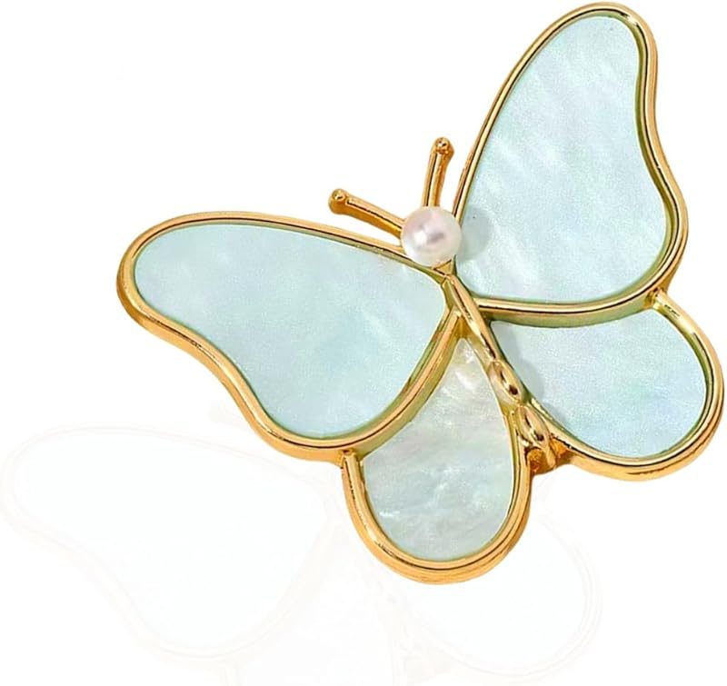brooches for women, la luen Bow Brooch Pins Sweater Shawl Clips Faux Pearl Brooch Pins for Women