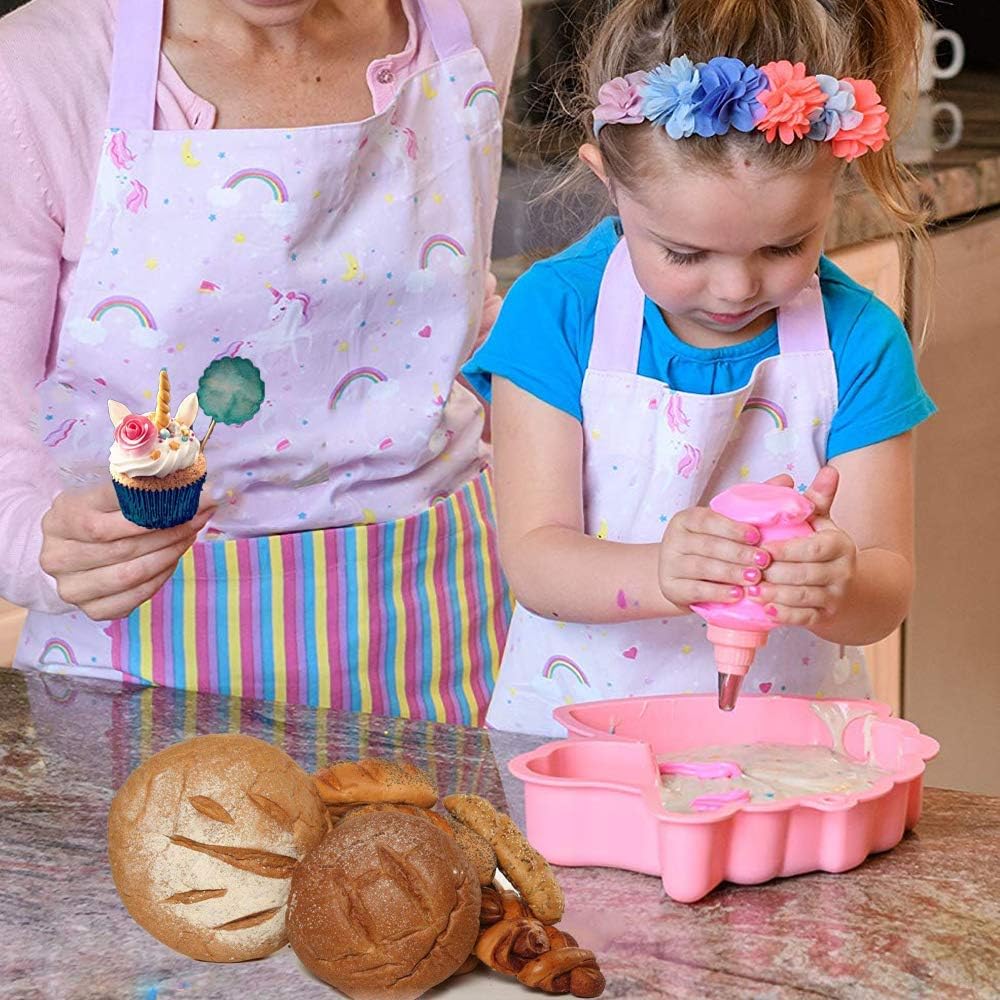 Unicorn Cake Pan, Pony Horse Head Silicone Baking Tray Mold for Girls Unicorn Birthday Party Bakeware Supplies Utensils Tools