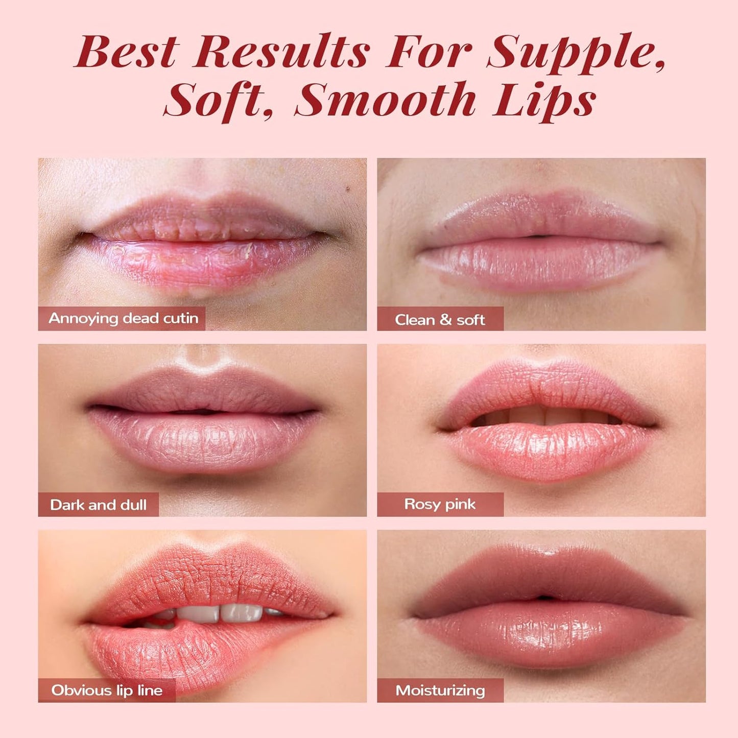 Lip Scrub & Lip Mask Set, Lip Sleeping Mask, Overnight Treatment Lip Care Products, Holiday Gift Set for Girls, Moisturize & Nourish, Dry Cracked Lips, Intense Hydration with Vitamin C