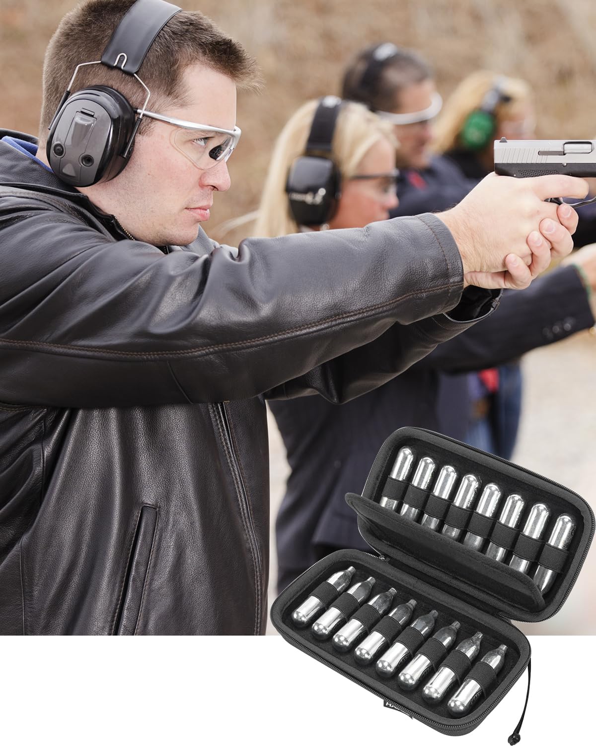 RAIACE CO2 Cartridges Storage Case Compatible with Crosman ... Umarexss ... Leland 12-Gram 8-Gram Powerlet Cartridges. (for Sale is case only, CO2 Cartridges are not Included.)