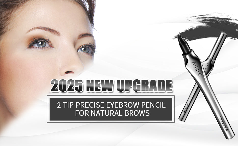 Microblading Eyebrow Pencil,Eyebrow Pen with an Upgrade Micro-Fork Tip Applicator,Eyebrow Pencil Magic 2-in-1 Eye Brow Pencils for Women to Effortlessly Create Hair Like Natural Brows - Dark Brown