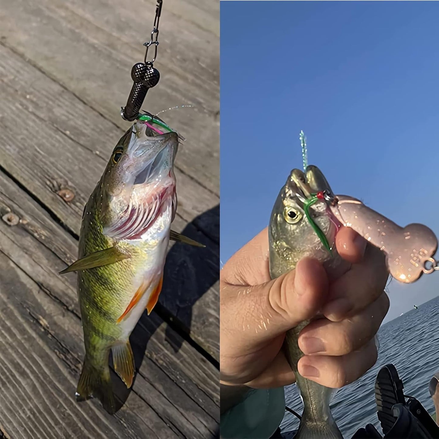 Fishing Lures Gag Gift for Men, White Elephant Gift Father's Day Angler Fishermen Metal Luminous Long Casting Sequin Spoons Lures for Bass