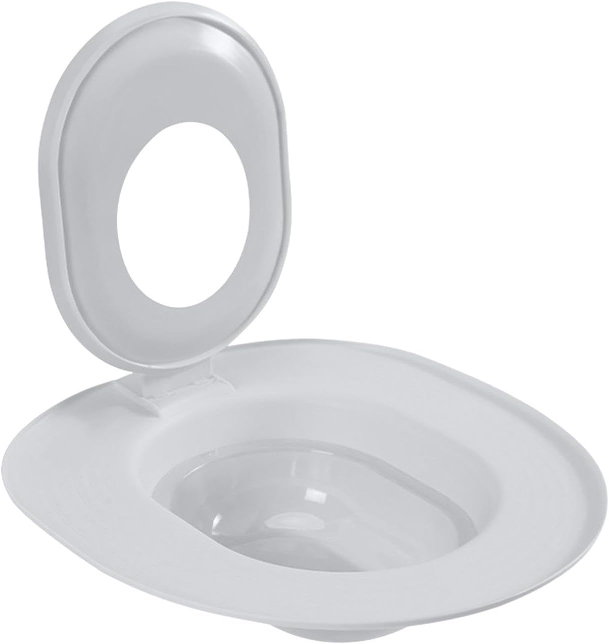 Cat Toilet Training Kit-Cat Toilet Seat Training Kit | Cats Toilet Traiining System | Teach to Use | Reusable Thrainer | Trainig Seat Tool | Box for Pet Cleaning (Grey)
