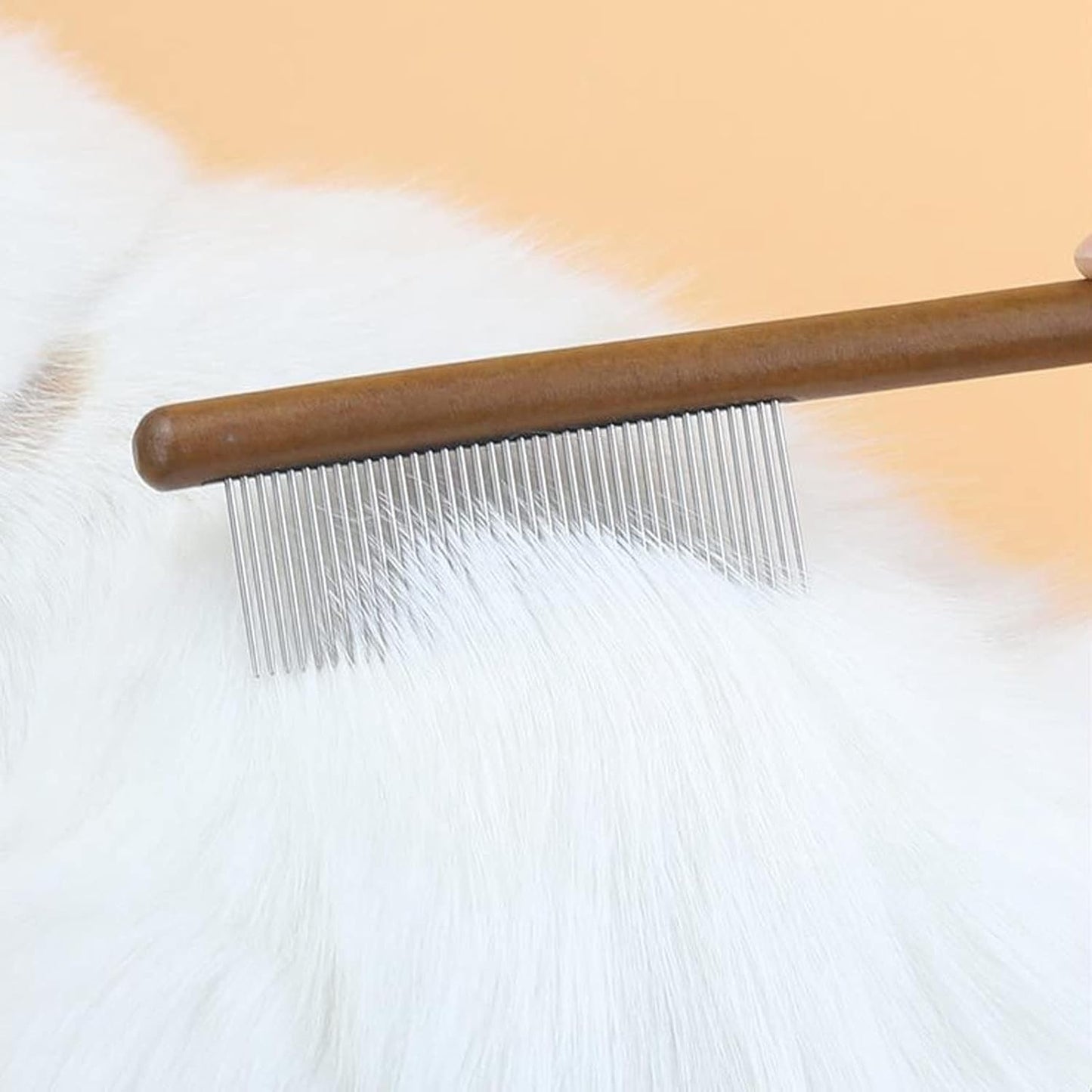 Kittynokurashi ムダWoolソフトブラシCat コーム Cats and Dogsコーム Woodenハンドルブラシ Flea Removalりコーム ペットUse マッサージ LinkまりをTakeりDivisionく Painくない Short Hair Medium Hair Long Hair Suitable for both Cats and Dogs (1個)