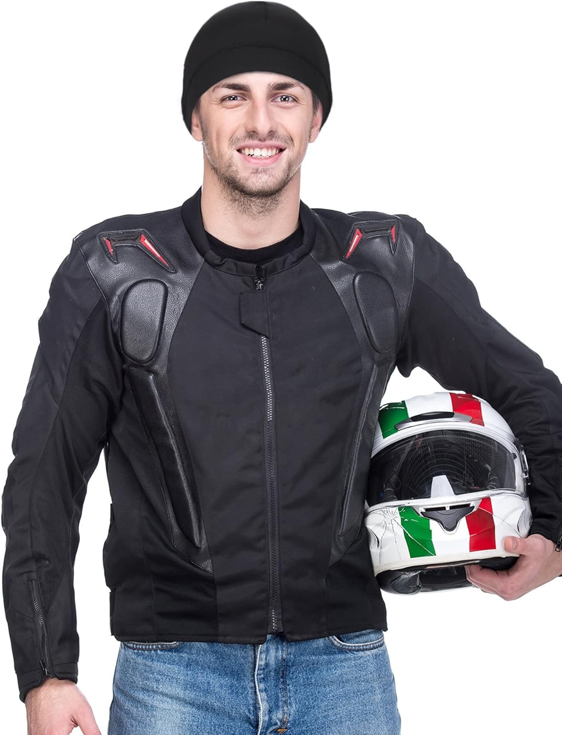 Boao 6 Pieces Cooling Skull Caps Helmet Hard Hat Liner Sweat Wicking Running Beanie Cycling for Men Women