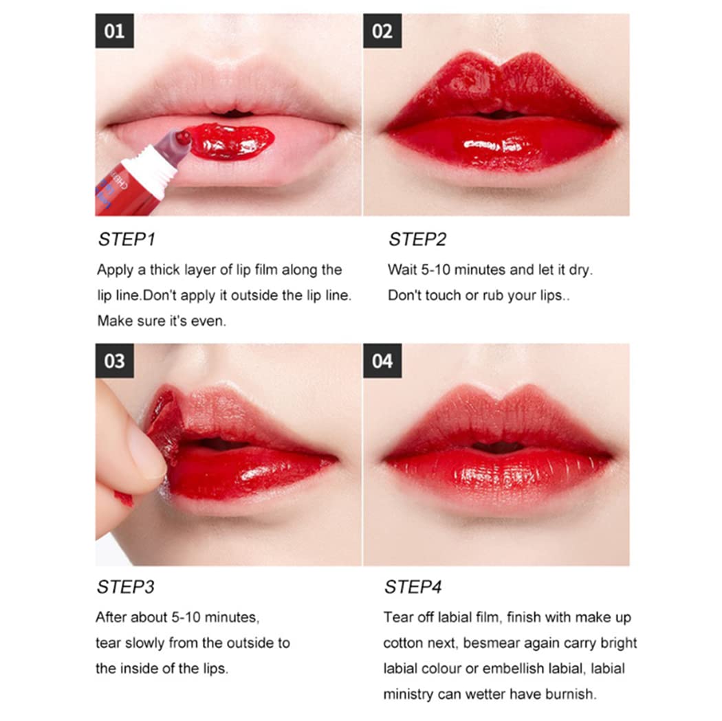 6 Colors VeniCare Lip Stain Lip Gloss Tattoo Magic Color Peel Off Mask Tint Long Lasting Waterproof
