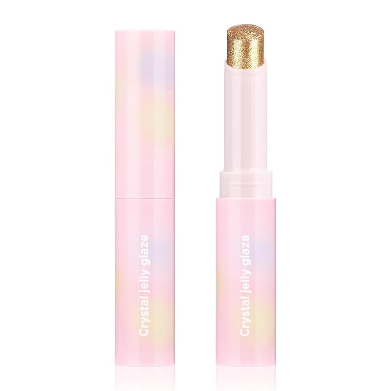Crystal Hydrating Jelly Stick Eyeshadow Stick, Glitter Makeup Jelly Shimmer Eye Shadow Crayon, Lightweight Eye Brightener Makeup Glitter Eye Shadow (Multicolor, 4 colors)
