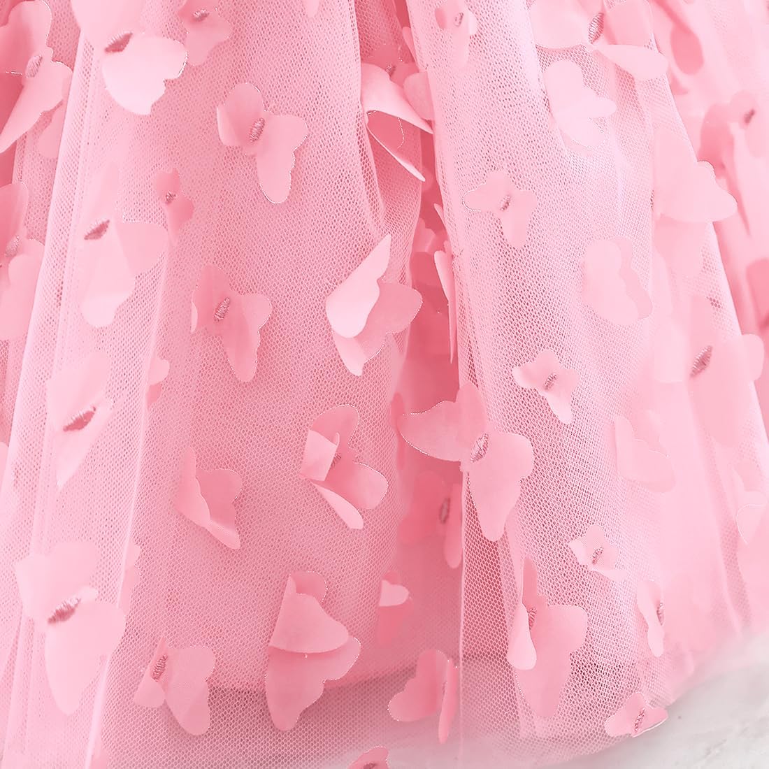 Toddler Baby Girl Butterfly Tutu Dress Bowknot Princess Flower Girl Wedding Pageant Birthday Party Dresses