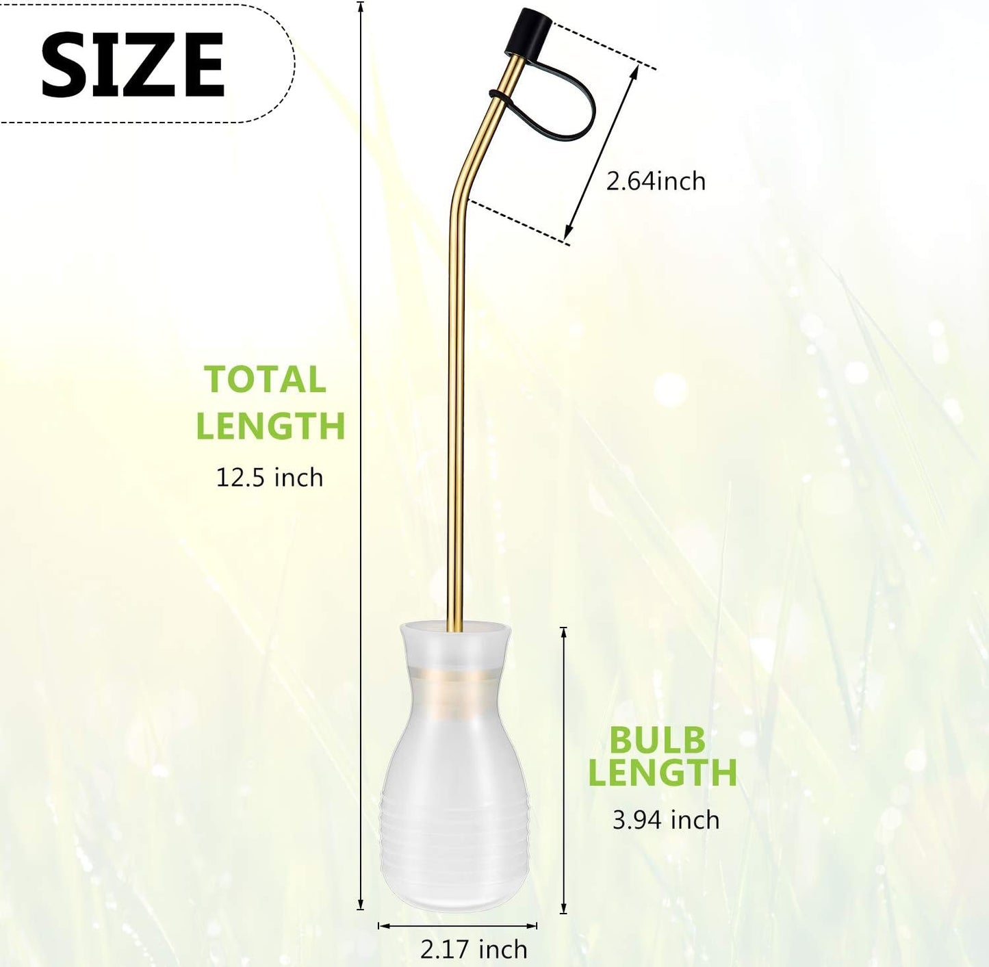 Boao Garden Sprayer Applicator Bulb with Long Copper Tube for Organic Gardening Agricultural Supplies and Control Accessories(Simple Style,1 Piece)