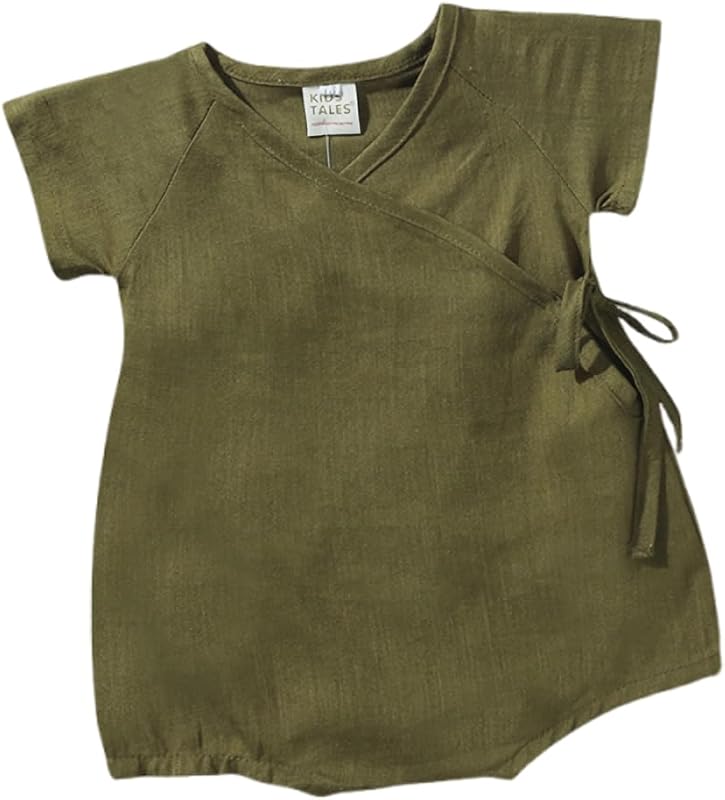 Unisex Baby Toddler Bodysuit Short Sleeve Romper T-Shirt Onesie Neutral Clothes
