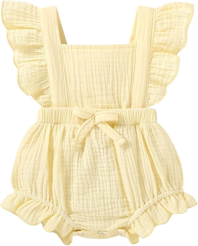 Happy Town Newborn Baby Girl Clothes Infant Summer Romper Sleeveless Floral Cute Outfits One Piece Jumpsuit Bodysuit