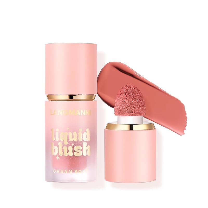 Jolilab Liquid Blush - High Pigment, Long - Lasting, Buildable Color for a Natural Glow(#1+2)