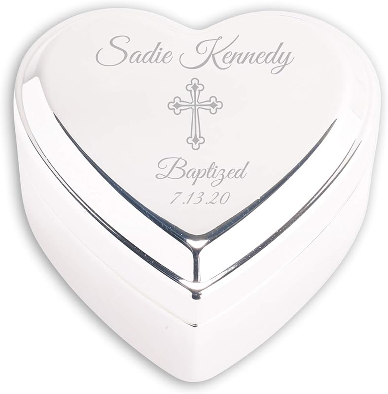 Cherished Moments Silver Toned Heart Shaped Jewelry Keepsake Box for Jewelry, Trinkets or Special Treasures