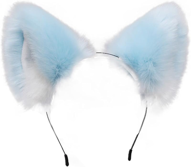 Faylay Cosplay Girl Plush Furry Cat Ears Headwear Accessory for Cam Girl Party