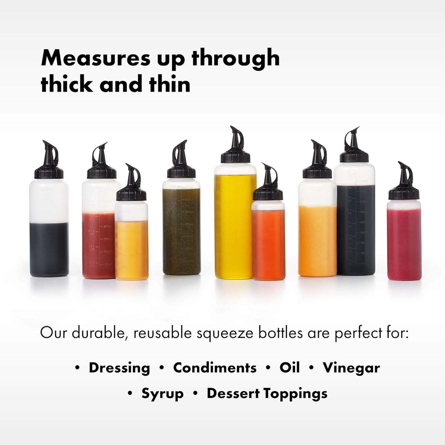 OXO Chef's Condiment Squeeze Bottles (Pack of 3) - Small 6 oz