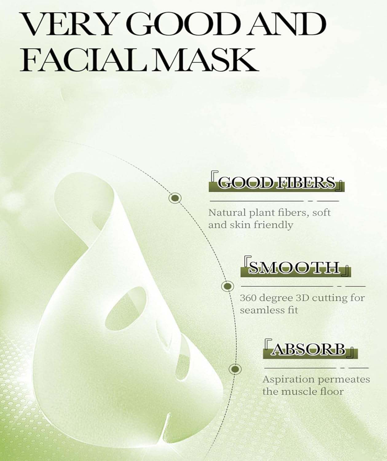 3PCS Hydrating Mask,Anti-Aging Facial Masks for Women Anti Wrinkle Face Mask with Sea Grape Extract for Wrinkle and Dull Reduction Deep Hydration, and Smoothing Skin Care Sheet Masks,25g/PC