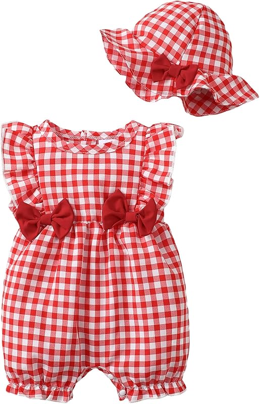 SUNNY PIGGY Newborn Baby Girl Clothes Baby Girl One Piece Romper Fall Winter Long Sleeve with Hat Sets Cute Infant Outfits