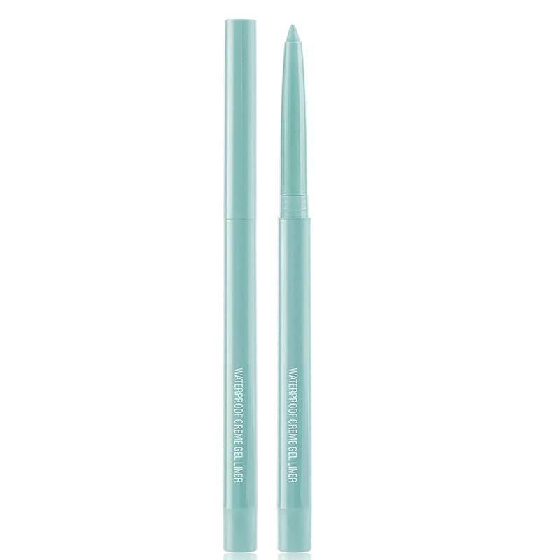 Eyeliner Pencil, Waterproof Eyeliner Long-lasting, Light-blue Eyeliners, High-Pigmented Colorful Eyeliners Easy To Use Eye Liner Pen for Women, Light-blue