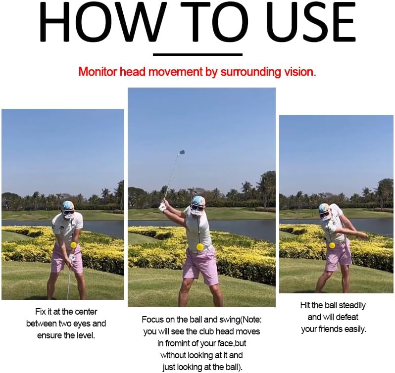 Golf Swing Trainer Head Stability and Consistency in Swing Training Aids for Golfers Golf Portable Posture Correction Tool Swing Aids Golf Equipment Indoor