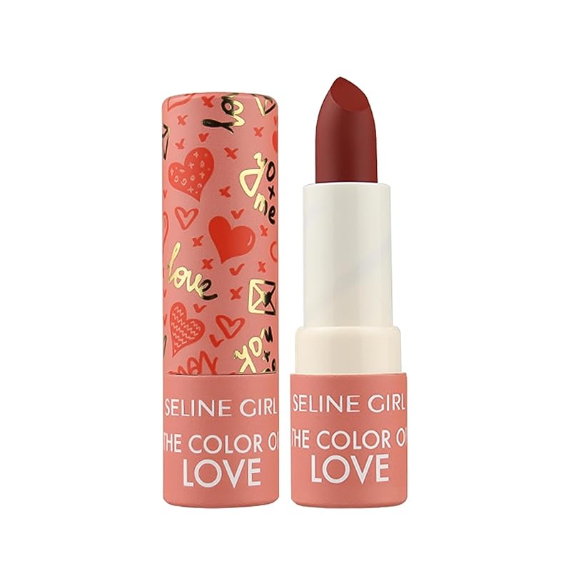 Love Lipstick Makeup, Lip Stain for Women Girls, Vivid Colors Long Lasting Lipsticks, Lip Balm Waterproof, Lipgloss for Girls, Lip Tint Misty Mud Texture #rose pink